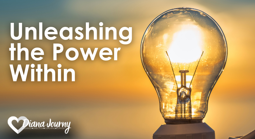 Unleashing The Power Within; picture of light bulb burning brightly